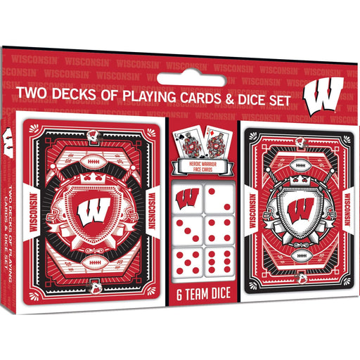 Wisconsin Badgers - 2-Pack Playing Cards & Dice Set - for just $19.99! 