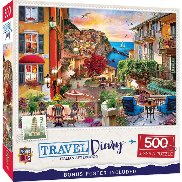 Travel Diary - Italian Afternoon 500 Piece Jigsaw Puzzle - for just $14.99! 