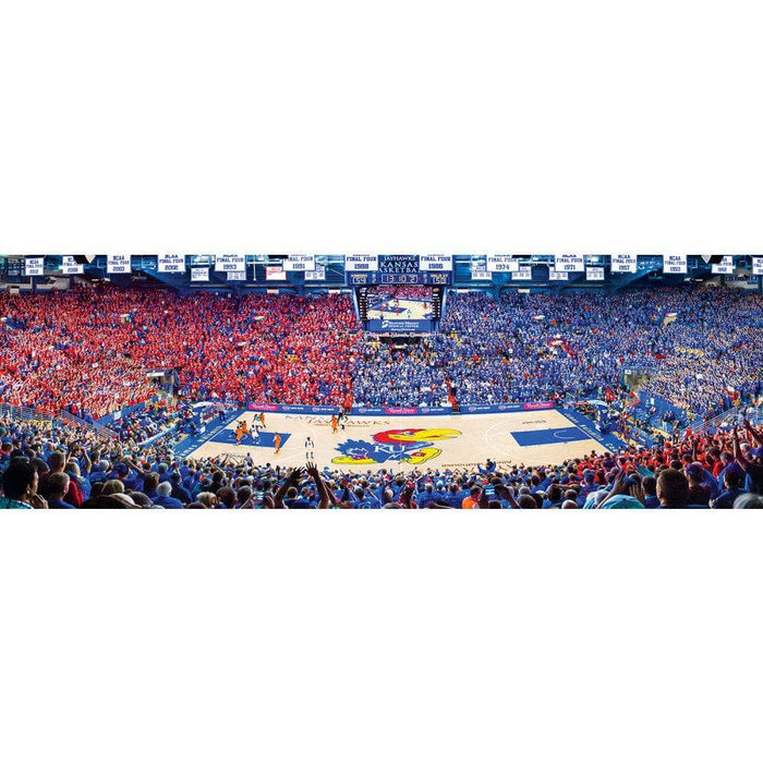Kansas Jayhawks Basketball - 1000 Piece Panoramic Jigsaw Puzzle - for just $19.99! 