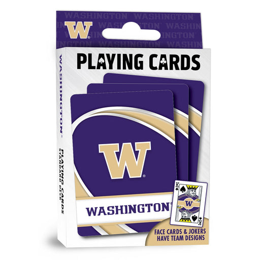 Washington Huskies Playing Cards - 54 Card Deck - Premium Dice & Cards Sets - Just $6.99! Shop now at Retro Gaming of Denver