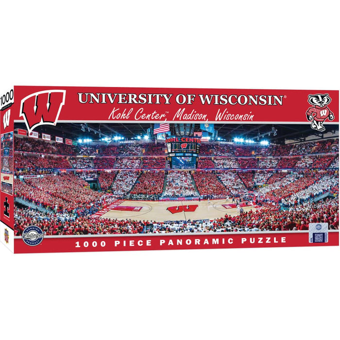 Wisconsin Badgers - 1000 Piece Panoramic Jigsaw Puzzle - Basketball - for just $19.99! 
