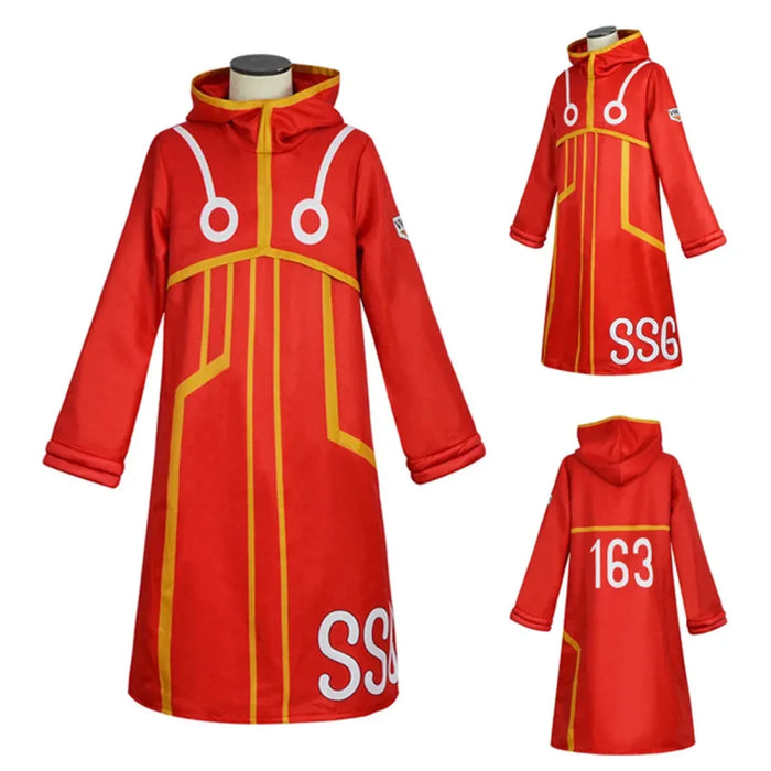 Luffy Egghead Island Cosplay – One Piece 163 Red Robe & Straw Hat Set - for just $14.95! 