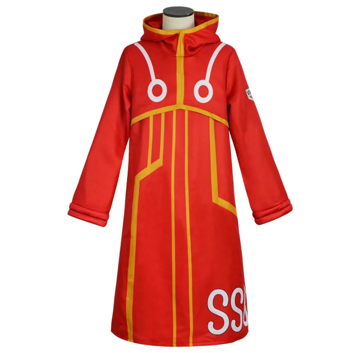 Luffy Egghead Island Cosplay – One Piece 163 Red Robe & Straw Hat Set - for just $14.95! 