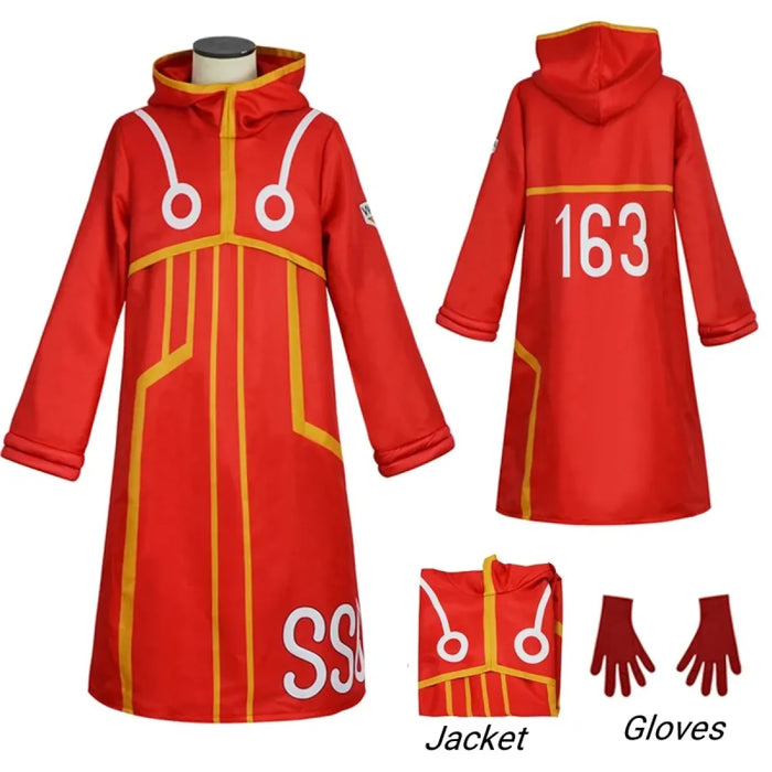 Luffy Egghead Island Cosplay – One Piece 163 Red Robe & Straw Hat Set - for just $14.95! 