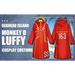 Luffy Egghead Island Cosplay – One Piece 163 Red Robe & Straw Hat Set - for just $14.95! 