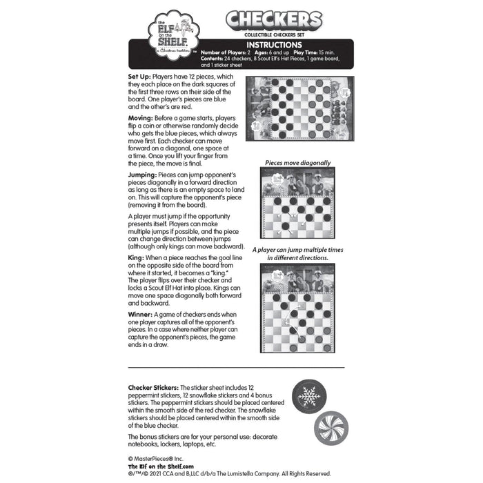 Elf on the Shelf Checkers Board Game - for just $14.99! 