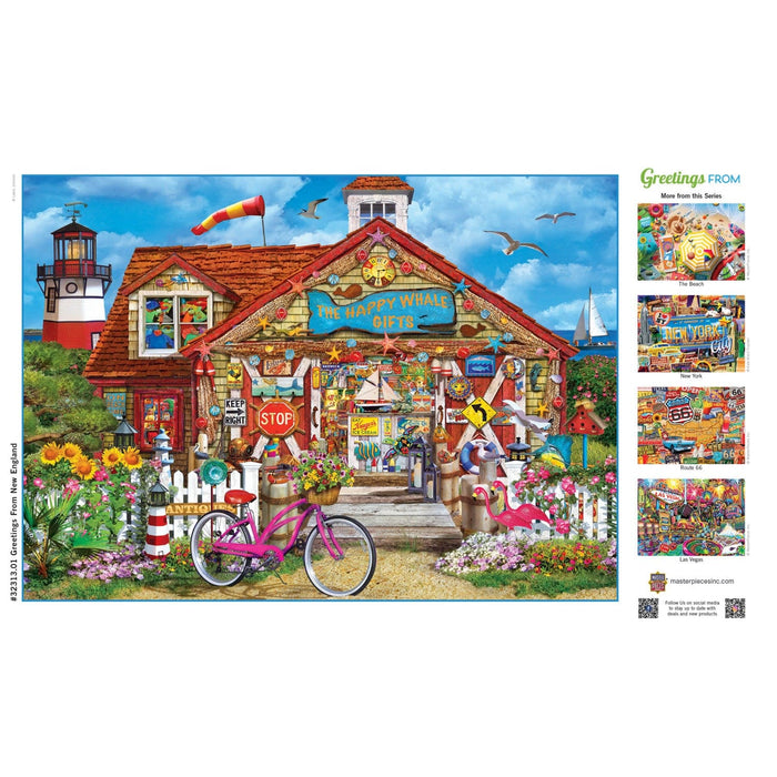 Greetings From New England - 500 Piece Jigsaw Puzzle - for just $14.99! 
