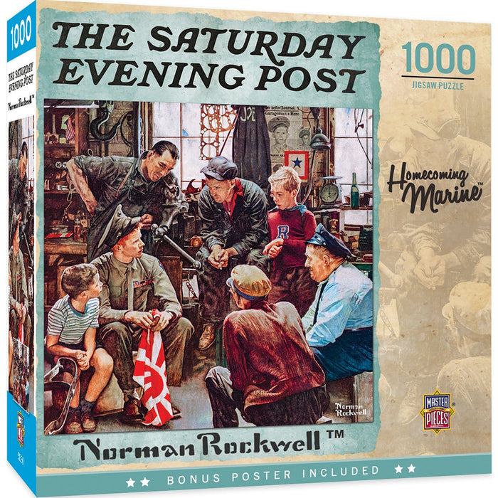 Saturday Evening Post - Homecoming Marine 1000 Piece Jigsaw Puzzle - for just $16.99! 