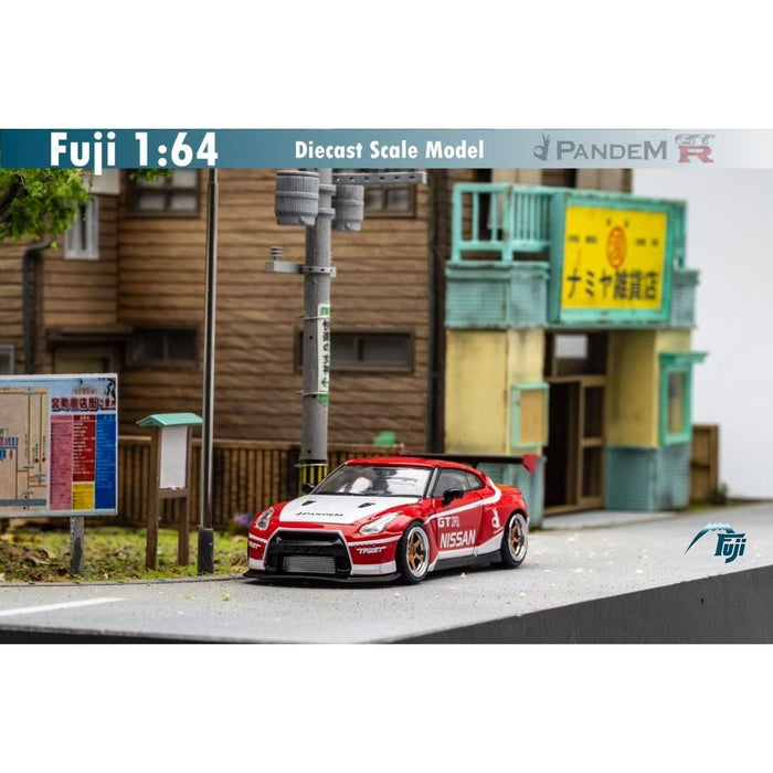 (Pre-Order) Fuji Nissan Skyline GT-R R35 Pandem Rocket Bunny Green-Red / White-Red 1:64 - Just $32.99! Shop now at Retro Gaming of Denver