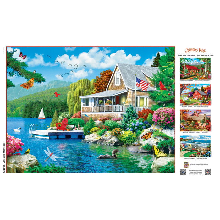 Memory Lane - Lakeside Memories 300 Piece EZ Grip Jigsaw Puzzle - Just $14.99! Shop now at Retro Gaming of Denver