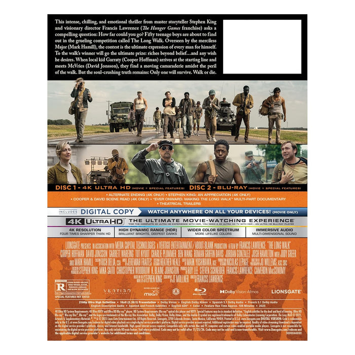 The Long Walk - Limited Edition Steelbook (4K Ultra HD + Blu-ray + Digital) - for just $44.99! 