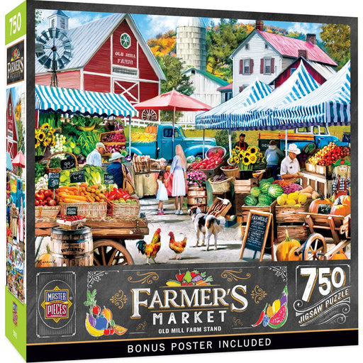 Farmer's Market - Old Mill Farm Stand 750 Piece Jigsaw Puzzle - Just $14.99! Shop now at Retro Gaming of Denver