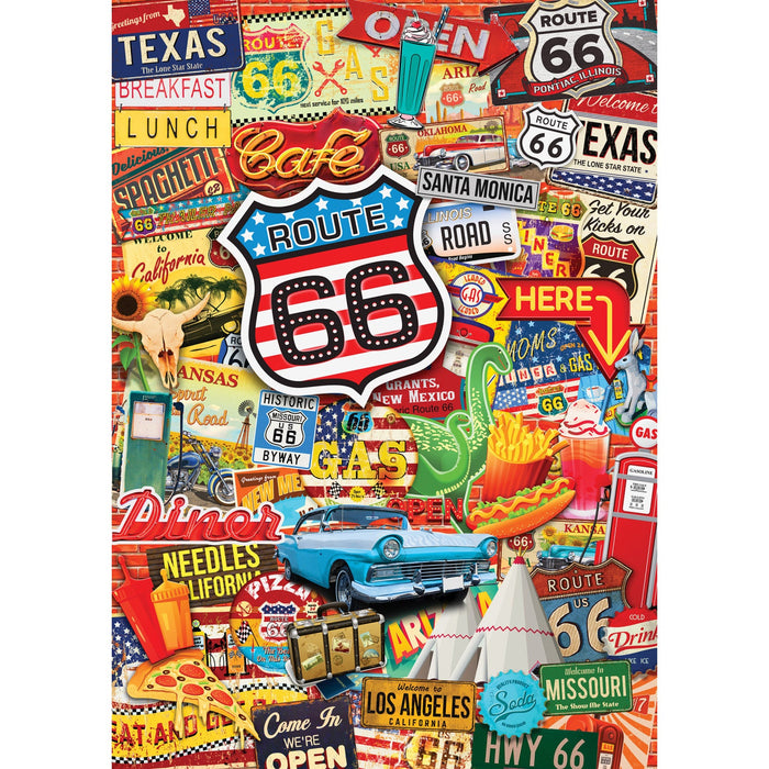 World's Smallest - Route 66 1000 Piece Jigsaw Puzzle - Just $14.99! Shop now at Retro Gaming of Denver