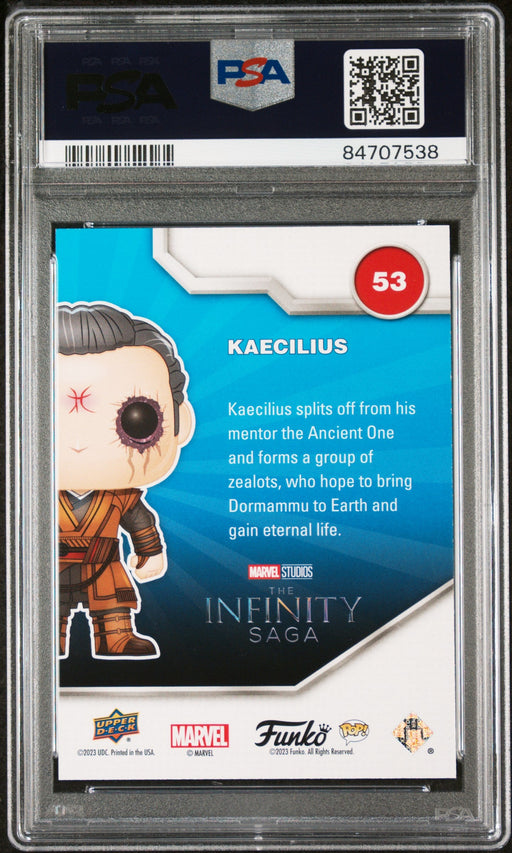 2023 UPPER DECK FUNKO POP MARVEL  KAECILIUS CONVENTION #53  PSA 10 - for just $59! 