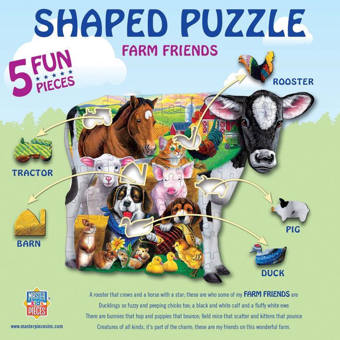 Farm Friends - 100 Piece Shaped Jigsaw Puzzle - Just $12.99! Shop now at Retro Gaming of Denver