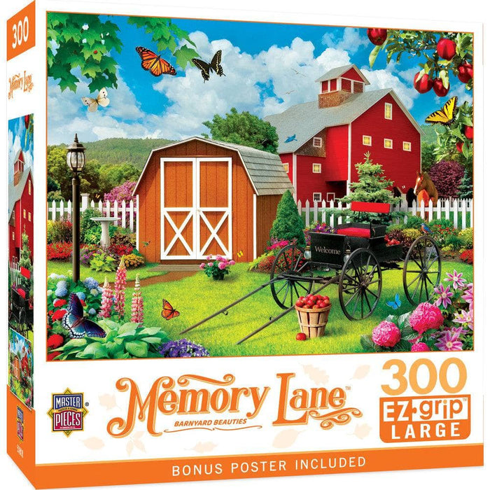 Memory Lane - Barnyard Beauties 300 Piece EZ Grip Jigsaw Puzzle - for just $14.99! 