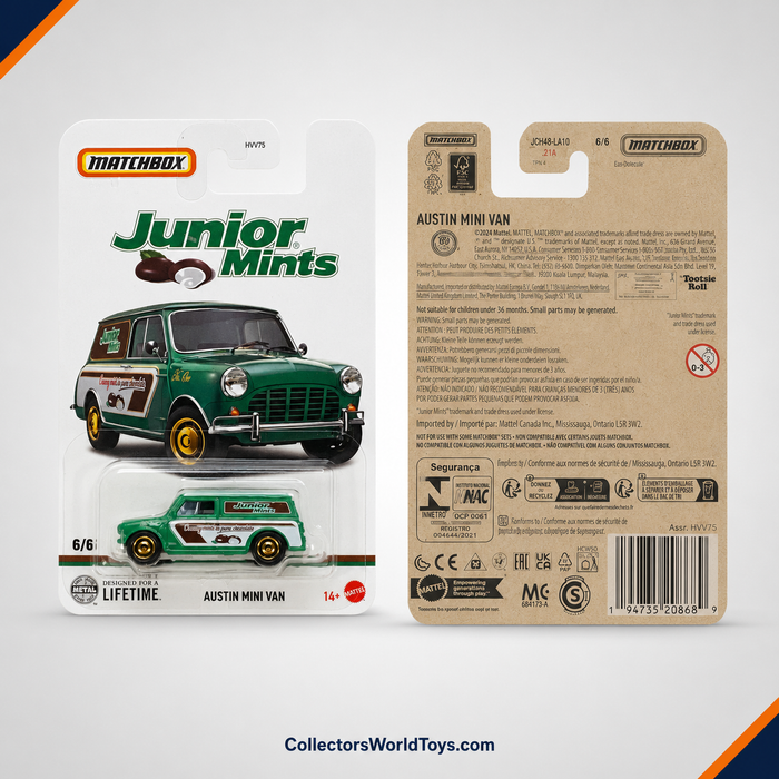 Matchbox Austin Mini Van | Candy Series 6/6 - for just $2.49! 