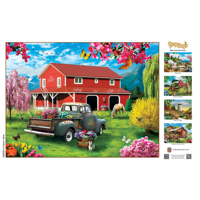 Lazy Days - A Farm's Alive 750 Piece Jigsaw Puzzle - for just $14.99! 