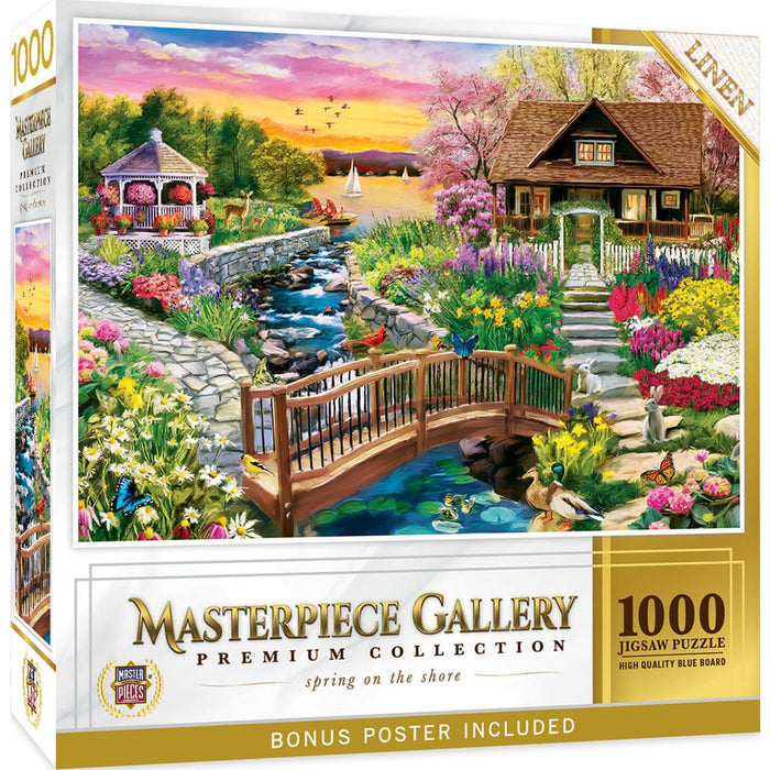 Masterpiece Gallery - Spring on the Shore 1000 Piece Jigsaw Puzzle - for just $9.99! 