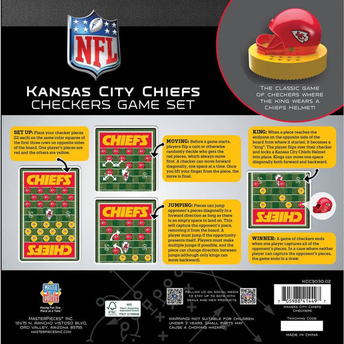 Kansas City Chiefs Checkers Board Game - for just $19.99! 
