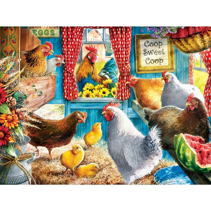 Green Acres - Cluckington Palace 300 Piece EZ Grip Jigsaw Puzzle - for just $14.99! 