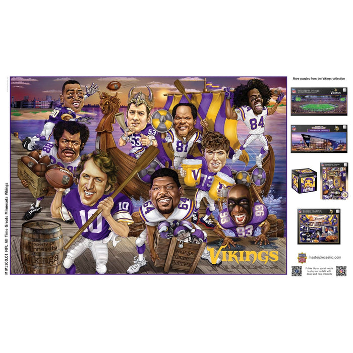 Minnesota Vikings - All-Time Greats 500 Piece Jigsaw Puzzle - for just $19.99! 