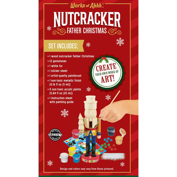 Nutcracker Father Christmas Wood Paint Set - for just $16.99! 