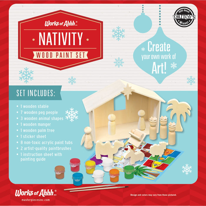 Nativity Scene Wood Craft & Paint Kit - Just $24.99! Shop now at Retro Gaming of Denver