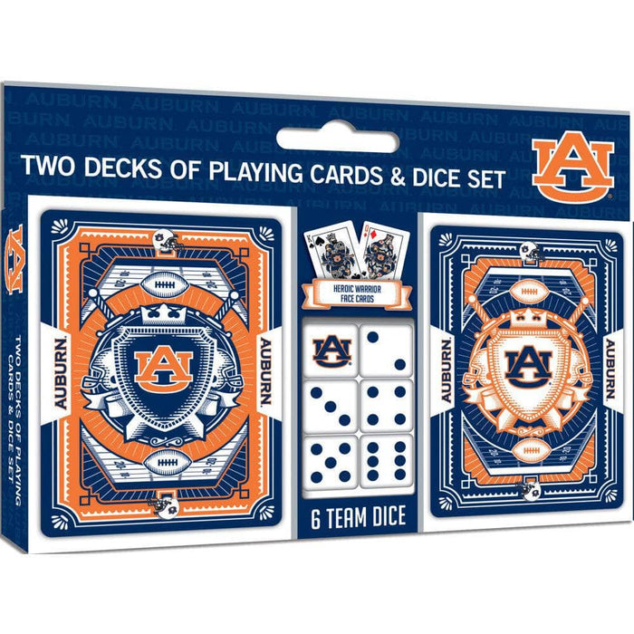 Auburn Tigers - 2-Pack Playing Cards & Dice Set - for just $19.99! 