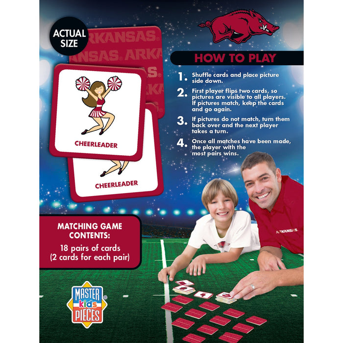 Arkansas Razorbacks Matching Game - Just $12.99! Shop now at Retro Gaming of Denver