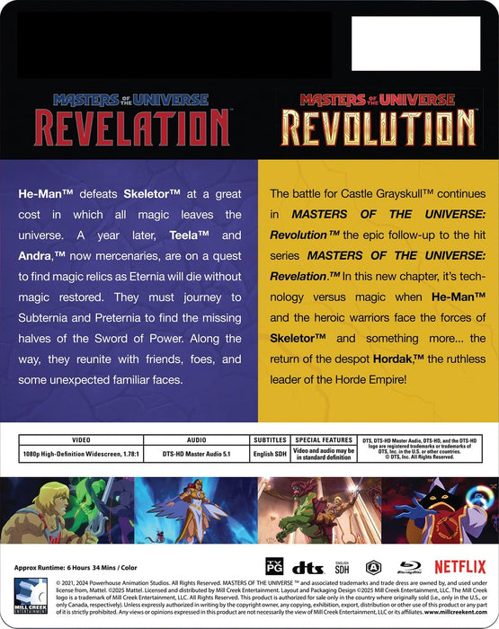 Masters of the Universe: Revelation + Revolution - Limited Edition Steelbook (Blu-ray) - for just $46.99! 