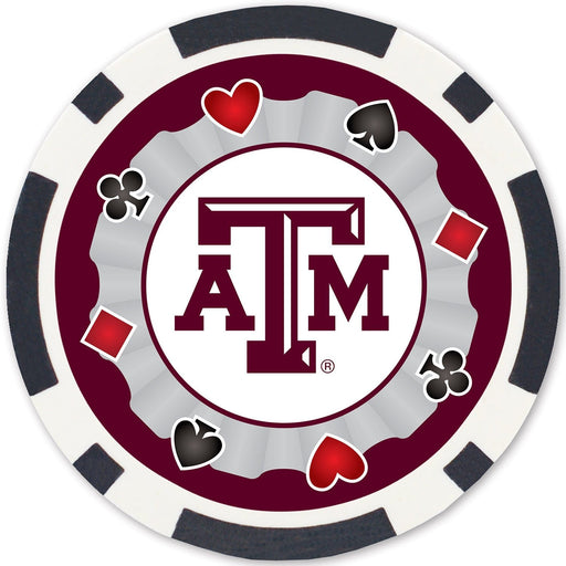 Texas A&M Aggies 100 Piece Poker Chips - for just $24.99! 