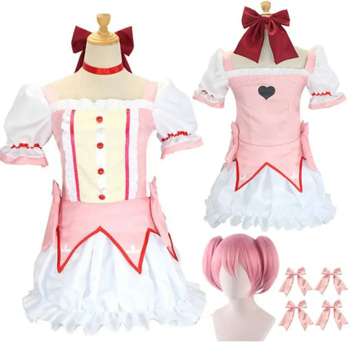Madoka Kaname Cosplay Costume – Puella Magi Dress with Wig - for just $24.95! 