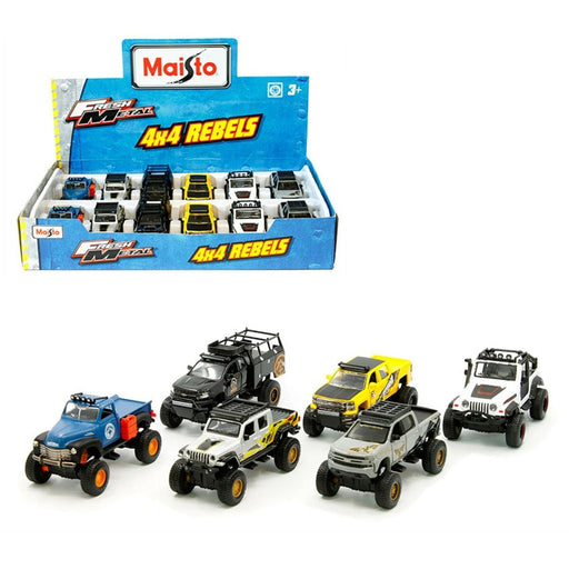 4.5" 4x4 Rebels Diecast Offroad Trucks Assorted Styles - Premium Trains & Vehicles - Just $7.99! Shop now at Retro Gaming of Denver