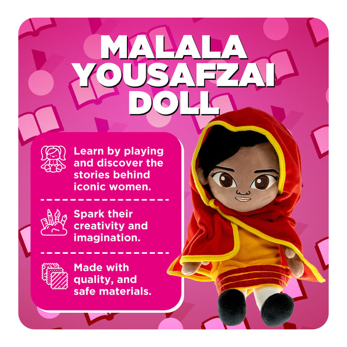 Empower Your Child's Education with the Malala Yousafzai Interactive Plush: A Toy That Inspires Learning and Courage! - for just $19.99! 