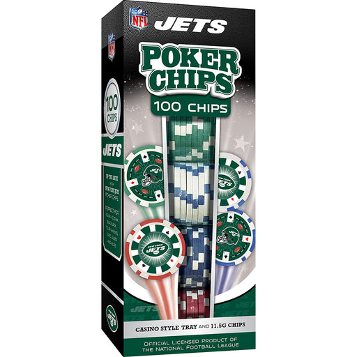 New York Jets 100 Piece Poker Chips - Premium Poker Chips & Sets - Just $29.99! Shop now at Retro Gaming of Denver
