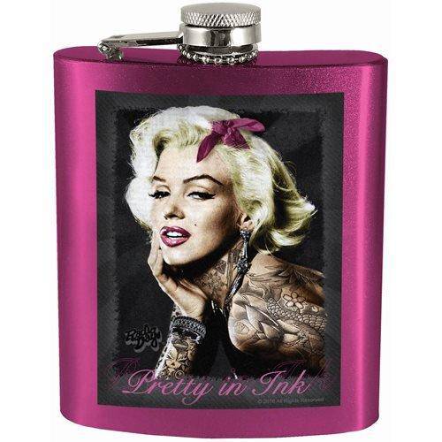 Marilyn Monroe Pretty in Ink 7oz. Hip Flask - Just $12.55! Shop now at Retro Gaming of Denver