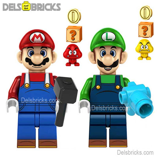 Mario & Luigi Super Mario Brothers set of 2 Minifigures New1 - Just $7.99! Shop now at Retro Gaming of Denver