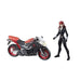 Marvel Legends Vehicle Series 6-inch Black Widow with Motorcycle - for just $53.67! 