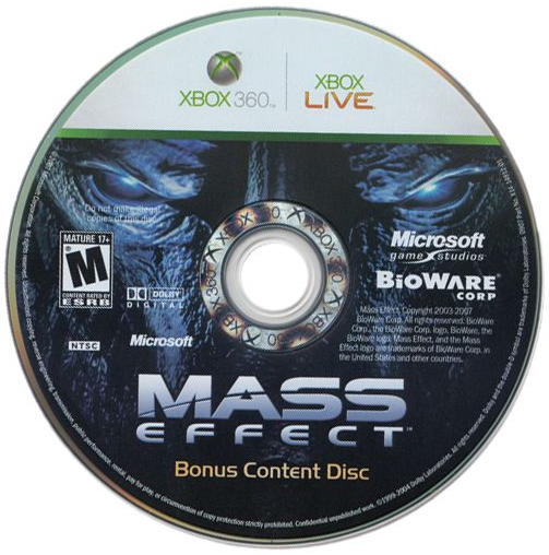 Mass Effect Bonus Content Disc (Xbox 360) - Just $0! Shop now at Retro Gaming of Denver