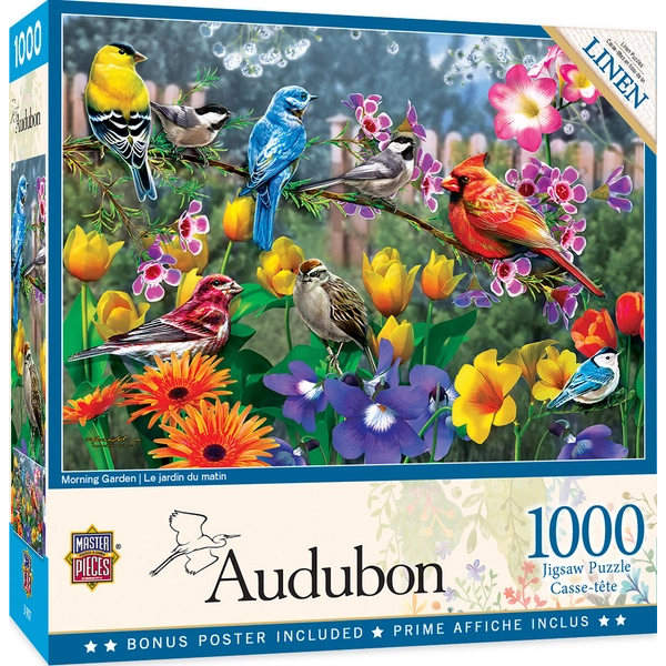 Audubon - Morning Garden - 1000 Piece Puzzle - Just $16.99! Shop now at Retro Gaming of Denver