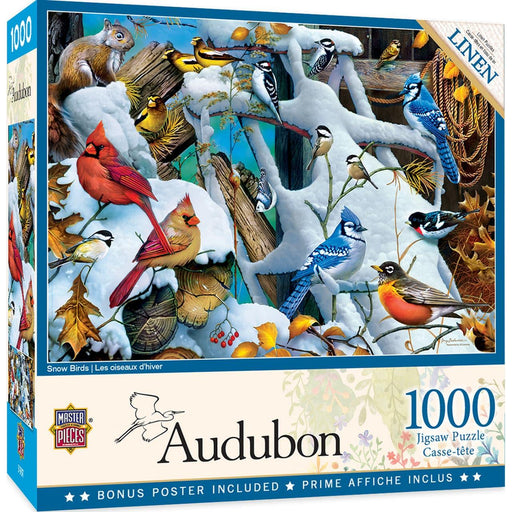 Audubon - Snow Birds - 1000 Piece Puzzle - Just $15.99! Shop now at Retro Gaming of Denver