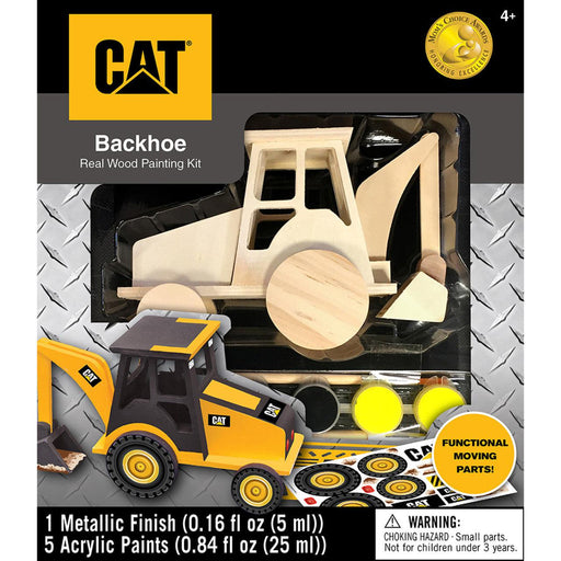 Caterpillar - Backhoe Wood Paint Kit - Just $19.99! Shop now at Retro Gaming of Denver