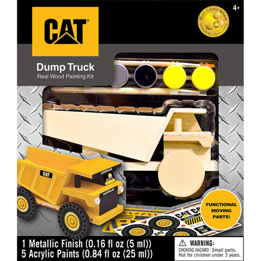 Caterpillar - Dump Truck Wood Paint Kit - Just $19.99! Shop now at Retro Gaming of Denver