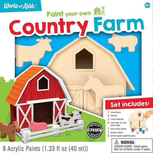 Classic Wood Paint Kit - Country Farm - Just $14.99! Shop now at Retro Gaming of Denver