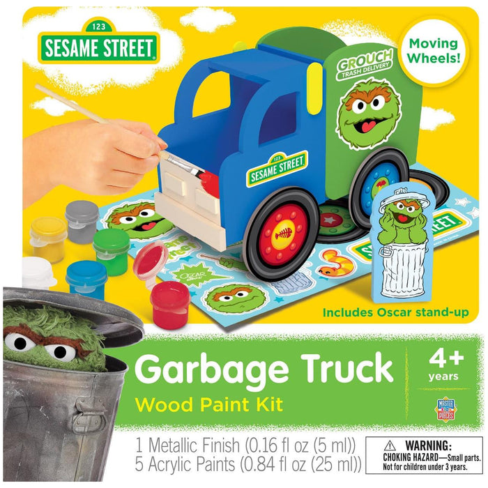 Classic Wood Paint Kit - Sesame Street Garbage Truck - Just $16.99! Shop now at Retro Gaming of Denver