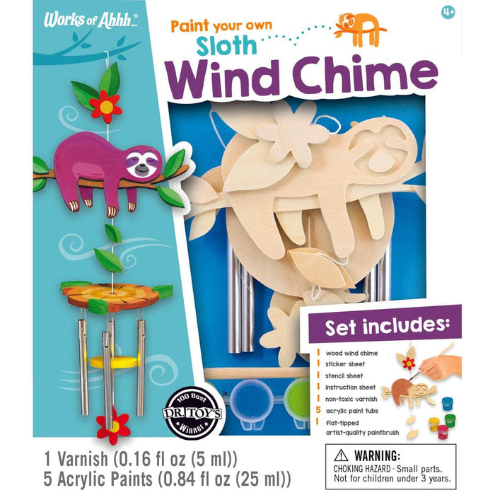 Classic Wood Paint Kit - Sloth Wind Chime - Just $16.99! Shop now at Retro Gaming of Denver