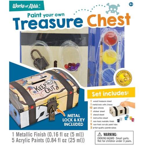 Classic Wood Paint Kit - Treasure Chest - Just $16.99! Shop now at Retro Gaming of Denver