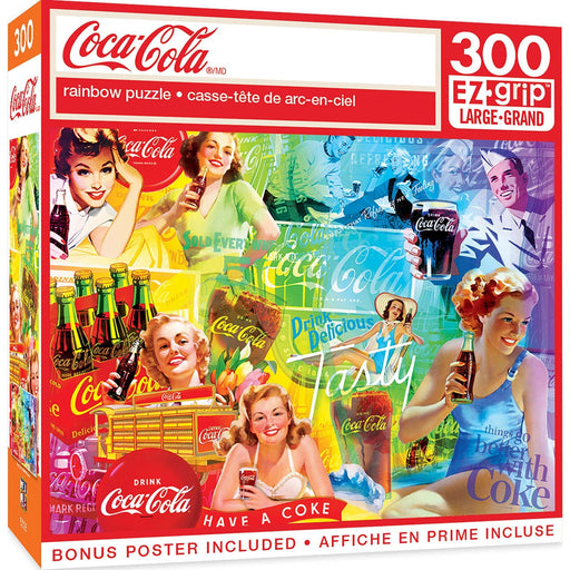 Coca-Cola - Rainbow - 300 Piece EzGrip Puzzle - Just $12.99! Shop now at Retro Gaming of Denver