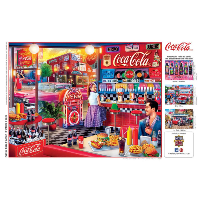 Coca-Cola - Soda Fountain - 300 Piece EzGrip Puzzle - Just $14.99! Shop now at Retro Gaming of Denver